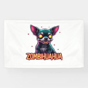Chihuahua Chi Chichi Chiwawa Zombie Dog Halloween  Banner
