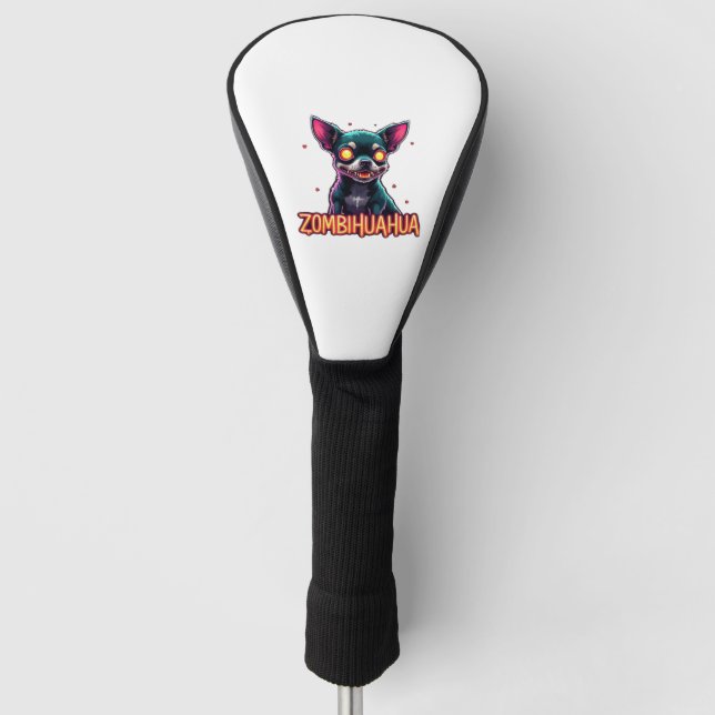 Chihuahua Chi Chichi Chiwawa Zombie Dog Halloween  Golf Head Cover (Front)