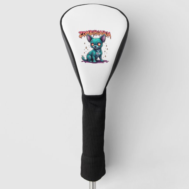Chihuahua Chi Chichi Chiwawa Zombie Dog Halloween  Golf Head Cover (Front)