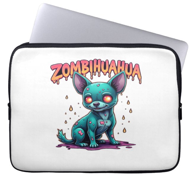 Chihuahua Chi Chichi Chiwawa Zombie Dog Halloween  Laptop Sleeve (Front)