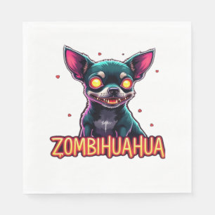Chihuahua Chi Chichi Chiwawa Zombie Dog Halloween  Napkin