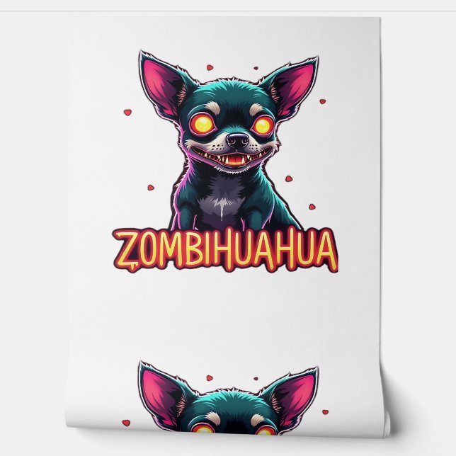 Chihuahua Chi Chichi Chiwawa Zombie Dog Halloween  Wallpaper (Unrolling)