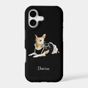 Chihuahua Chien Brun Brun Noir Élégant