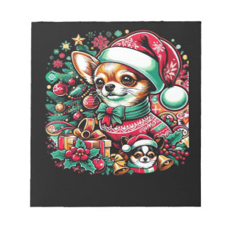 Chihuahua Christmas Cheer! Classic T-Shirt Notepad