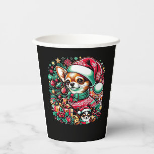 Chihuahua Christmas Cheer! Classic T-Shirt Paper Cups