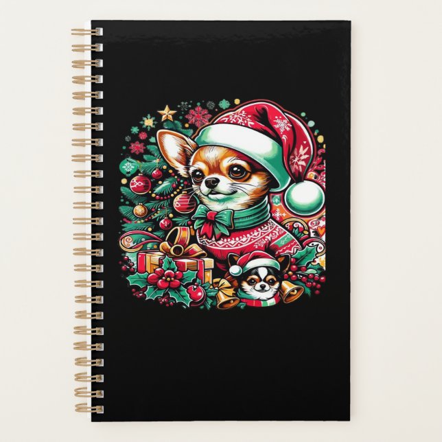 Chihuahua Christmas Cheer! Classic T-Shirt Planner (Front)