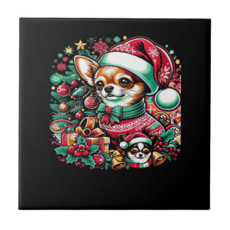 Chihuahua Christmas Cheer! Classic T-Shirt Tile