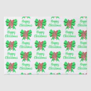 Chihuahua Christmas Dog & Bow White Tissue Paper