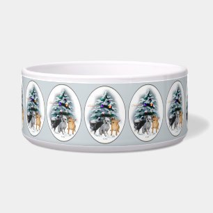 Chihuahua Christmas Dog Bowl