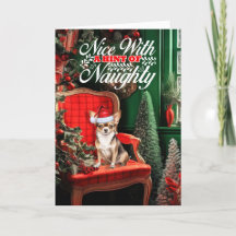 Chihuahua Christmas Dog Naughty or Nice