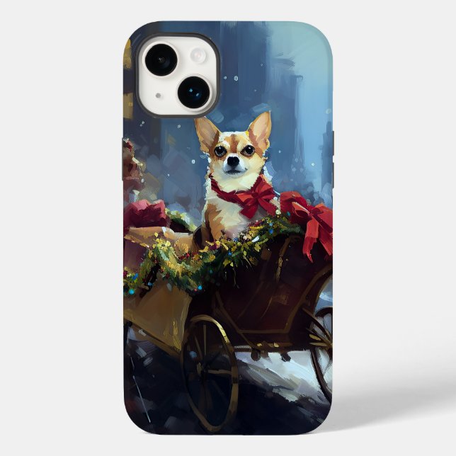 chihuahua Christmas Festive Season Case-Mate iPhone Case (Back)