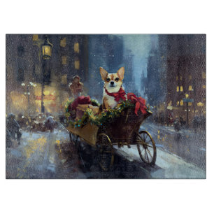 chihuahua Christmas Festive Season Cutting Board