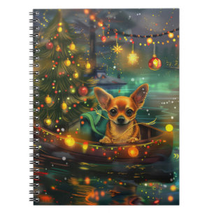 Chihuahua Christmas Festive Voyage Notebook