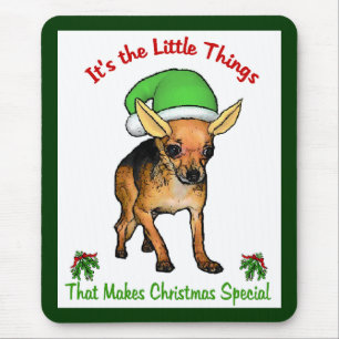 Chihuahua Christmas Gifts Mouse Pad