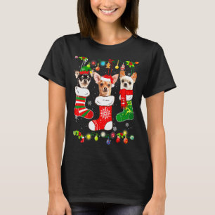 Chihuahua Christmas Lights     Xmas Dog   T-Shirt