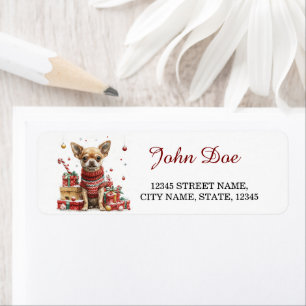 Chihuahua Christmas Return Address