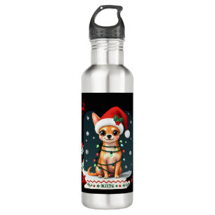 Chihuahua Christmas Santa Ugly Sweater Dog Lover X 710 Ml Water Bottle