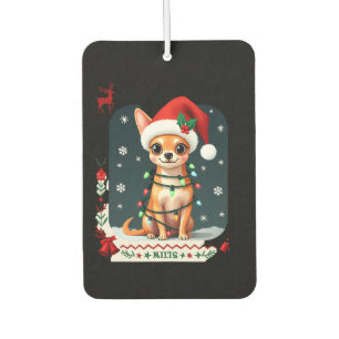 Chihuahua Christmas Santa Ugly Sweater Dog Lover X Air Freshener