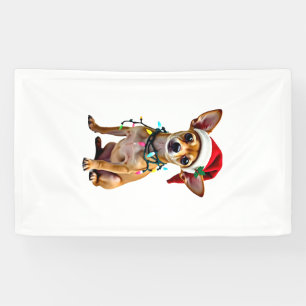 Chihuahua Christmas Santa Ugly Sweater Dog Lover X Banner