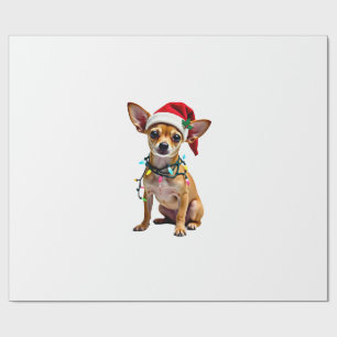 Chihuahua Christmas Santa Ugly Sweater Dog Lover X Wrapping Paper