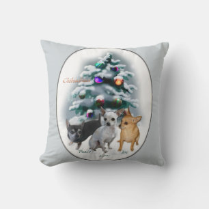 Chihuahua Christmas Throw Pillow