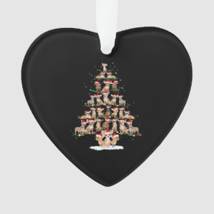 Chihuahua Christmas Tree Funny Tee Xmas Chihuahua  Ornament