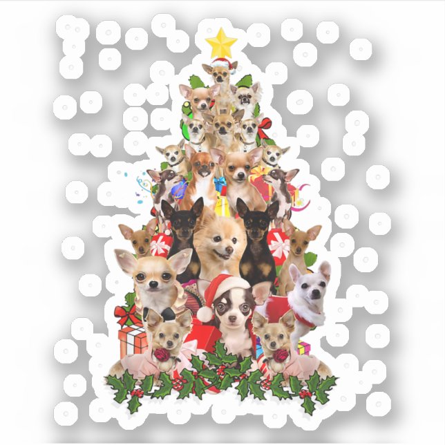 Chihuahua Christmas Tree Xmas For Chihuahua Dogs L (Front)
