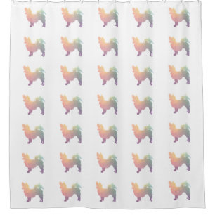 Chihuahua Colourful Geometric Pattern Silhouette
