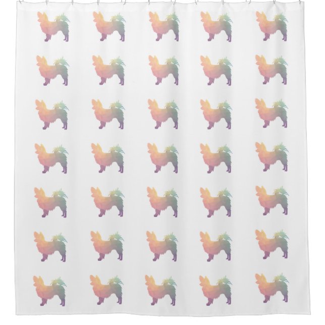 Chihuahua Colourful Geometric Pattern Silhouette (Front)