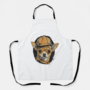 Chihuahua Construction Worker Construction Apron