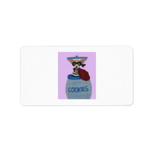 Chihuahua Cookie Thief Label