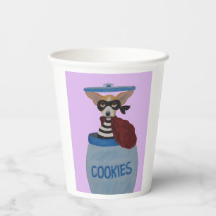 Chihuahua Cookie Thief Paper Cups