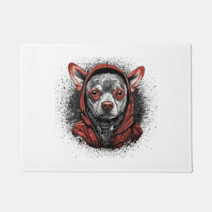 Chihuahua Cool Dog Rap Hip-Hop Gangster Doormat