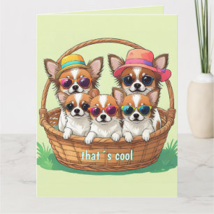 Chihuahua Coole Welpen Card