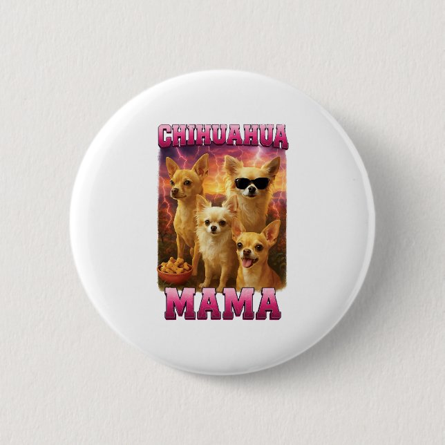 Chihuahua Copy Copy 2 Inch Round Button (Front)
