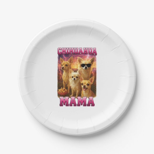 Chihuahua Copy Copy Paper Plate (Front)