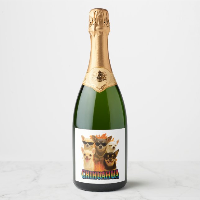 Chihuahua Copy Sparkling Wine Label (Front)