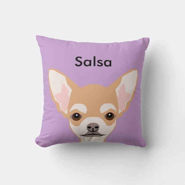 Chihuahua Custom Dog Pillow - Cute Gift (Front)