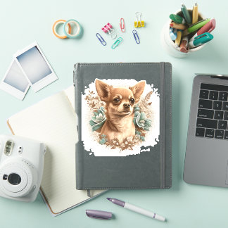 Chihuahua Cute Dog Beautiful Flowers Girl