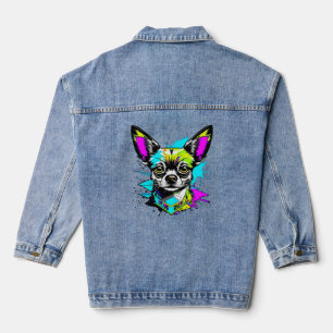 Chihuahua Cyberpunk style Art Amoureux des chiens