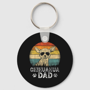 Chihuahua Dad Dog Lovers Father's Day Tee Keychain