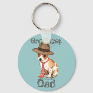 Chihuahua Dad Keychain