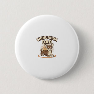 Chihuahua Dad Vintage Engraving Dog Lover Design_1 2 Inch Round Button