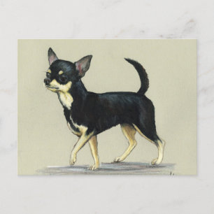 "Chihuahua" Dog Art Postcard