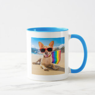 Chihuahua Dog at the Beach Mug