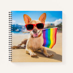 Chihuahua Dog  at the Beach Notebook