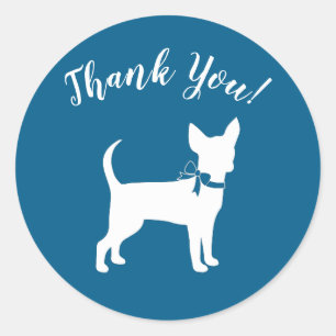 Chihuahua Dog Baby Shower Classic Round Sticker