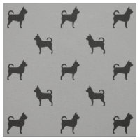 Chihuahua Dog Breed Silhouettes Grey and Black