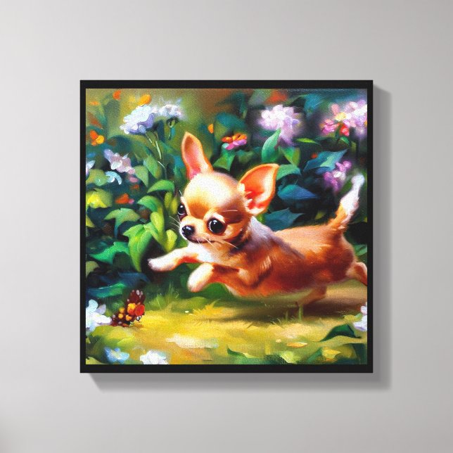 Chihuahua Dog Canvas Print (Front)