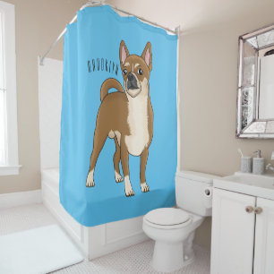 Chihuahua dog cartoon illustration 